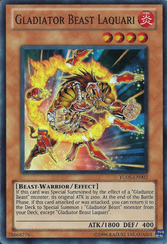 Gladiator Beast Laquari [TU05-EN002] Super Rare | Arkham Games and Comics