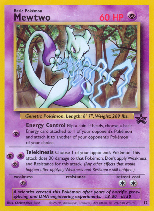 Mewtwo (12) [Wizards of the Coast: Black Star Promos] | Arkham Games and Comics