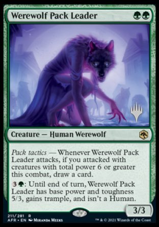 Werewolf Pack Leader (Promo Pack) [Dungeons & Dragons: Adventures in the Forgotten Realms Promos] | Arkham Games and Comics