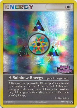 Rainbow Energy (98/110) (Delta Species) (Stamped) [EX: Holon Phantoms] | Arkham Games and Comics