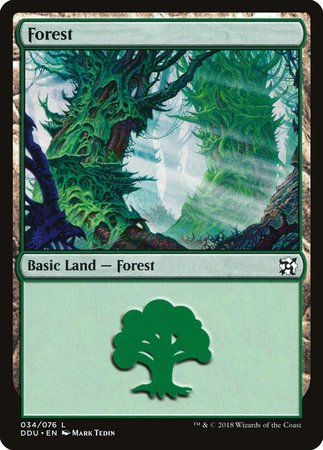 Forest (34) [Duel Decks: Elves vs. Inventors] | Arkham Games and Comics