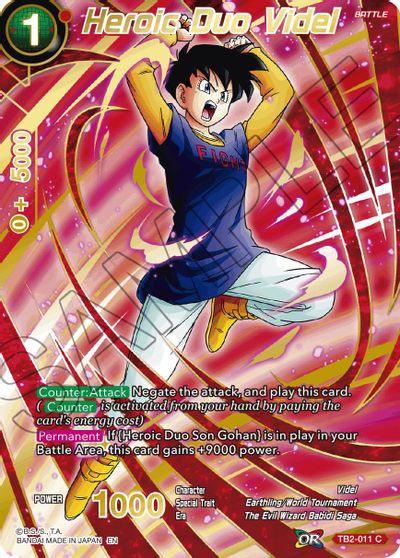 Heroic Duo Videl (Alternate Art) (TB2-011) [Special Anniversary Set 2021] | Arkham Games and Comics