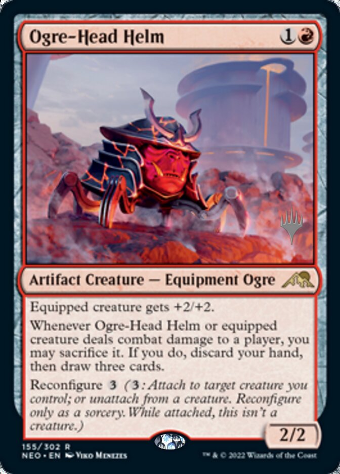 Ogre-Head Helm (Promo Pack) [Kamigawa: Neon Dynasty Promos] | Arkham Games and Comics