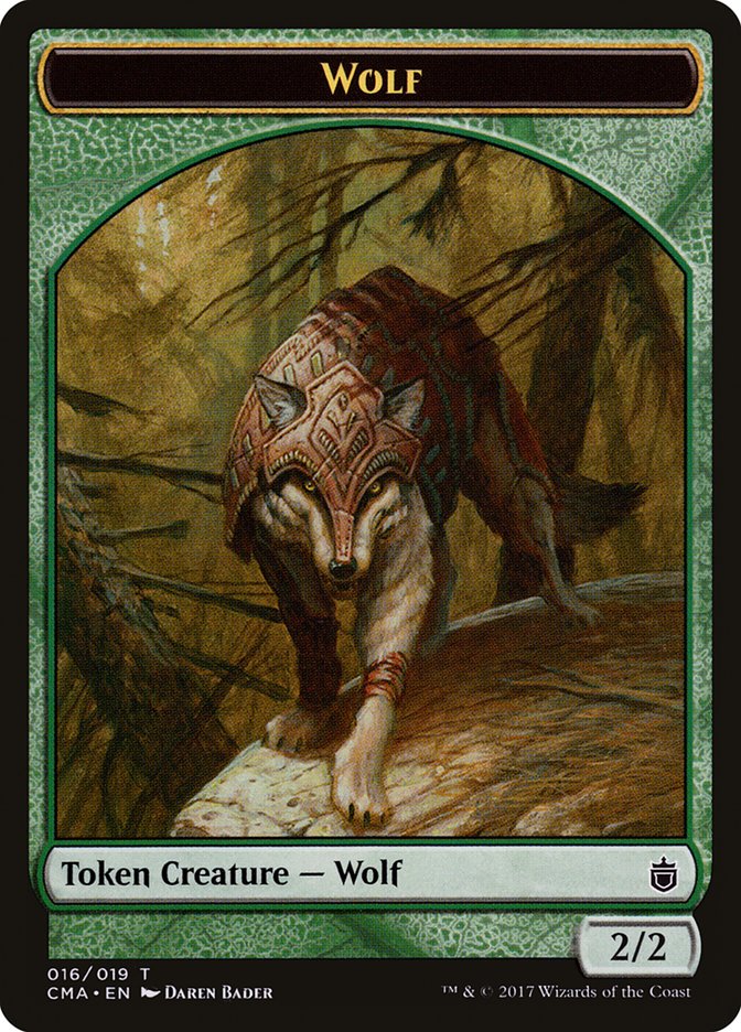 Wolf (016/019) [Commander Anthology Tokens] | Arkham Games and Comics