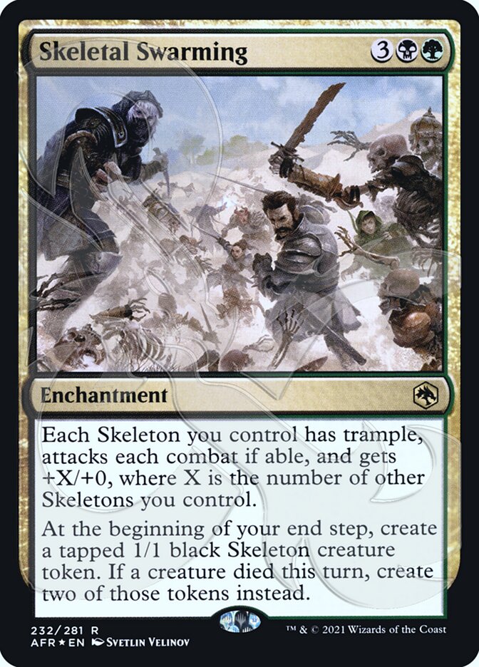 Skeletal Swarming (Ampersand Promo) [Dungeons & Dragons: Adventures in the Forgotten Realms Promos] | Arkham Games and Comics