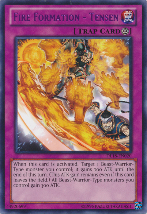 Fire Formation - Tensen (Purple) [DL18-EN020] Rare | Arkham Games and Comics