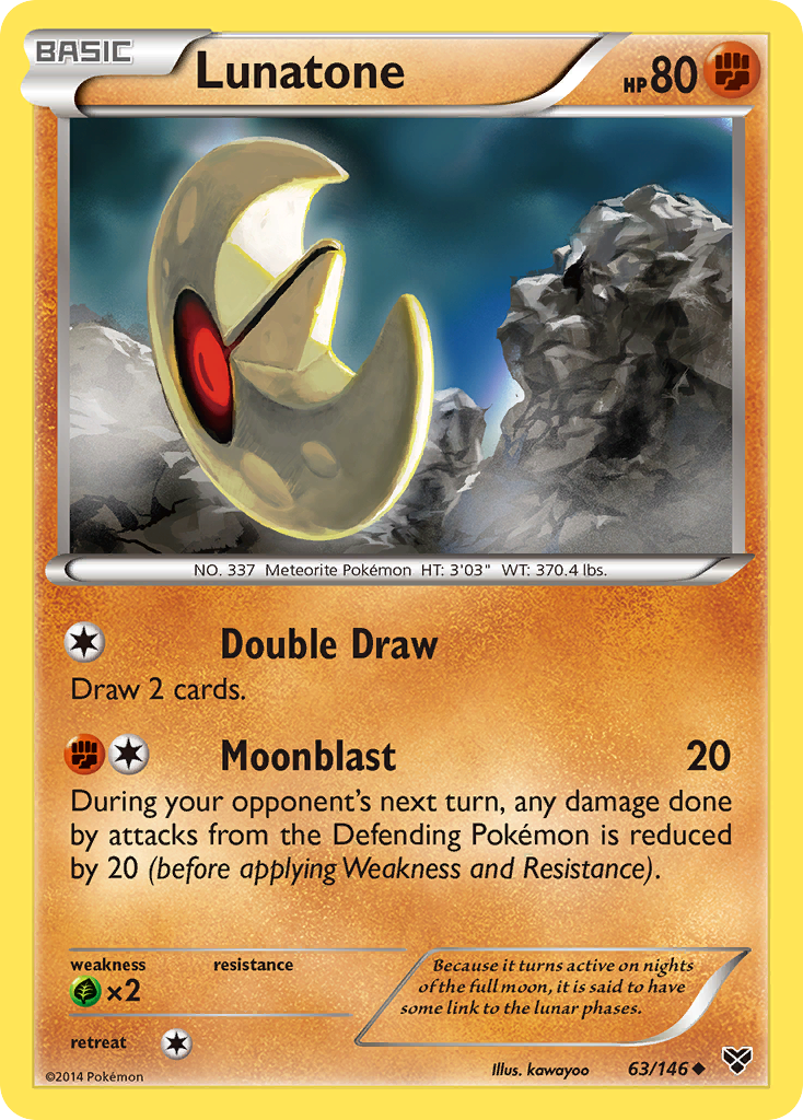 Lunatone (63/146) [XY: Base Set] | Arkham Games and Comics