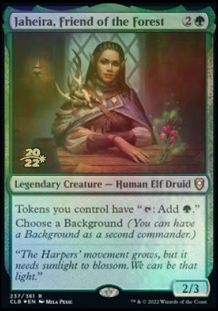 Jaheira, Friend of the Forest [Commander Legends: Battle for Baldur's Gate Prerelease Promos] | Arkham Games and Comics