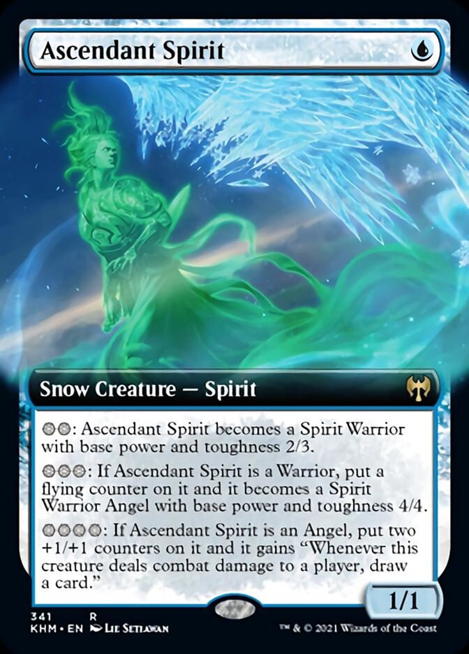 Ascendant Spirit (Extended Art) [Kaldheim] | Arkham Games and Comics