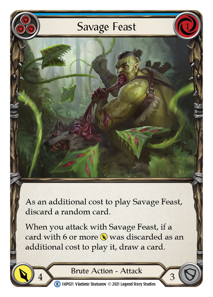 Savage Feast (Blue) [1HP021] (History Pack 1) | Arkham Games and Comics