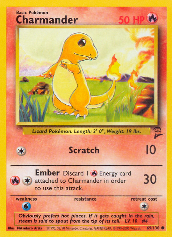 Charmander (69/130) [Base Set 2] | Arkham Games and Comics