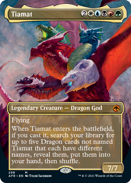 Tiamat (Extended) (Alternative art) [Dungeons & Dragons: Adventures in the Forgotten Realms] | Arkham Games and Comics