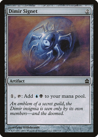 Dimir Signet [Commander 2011] | Arkham Games and Comics