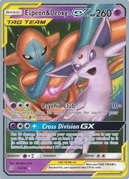 Espeon & Deoxys GX (72/236) (Perfection - Henry Brand) [World Championships 2019] | Arkham Games and Comics