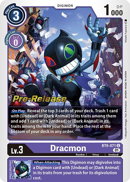 Dracmon [BT9-071] [X Record Pre-Release Promos] | Arkham Games and Comics