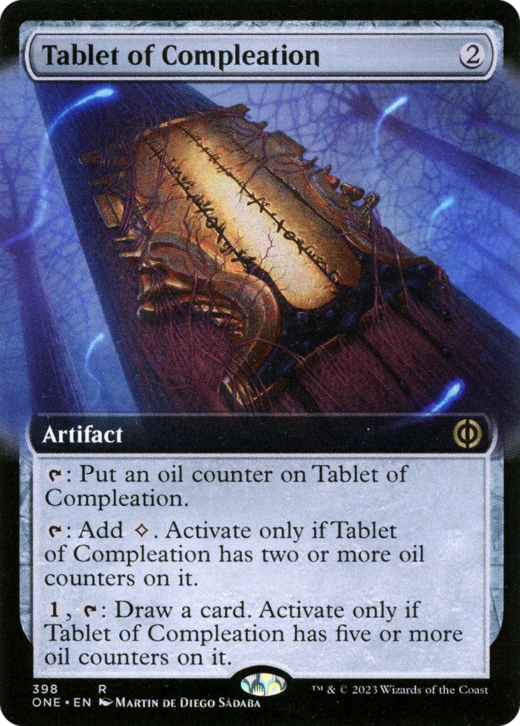 Tablet of Compleation (Extended Art) [Phyrexia: All Will Be One] | Arkham Games and Comics