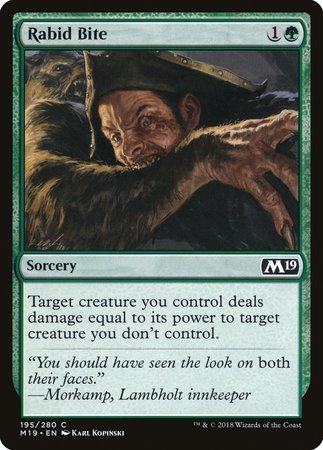 Rabid Bite [Core Set 2019] | Arkham Games and Comics