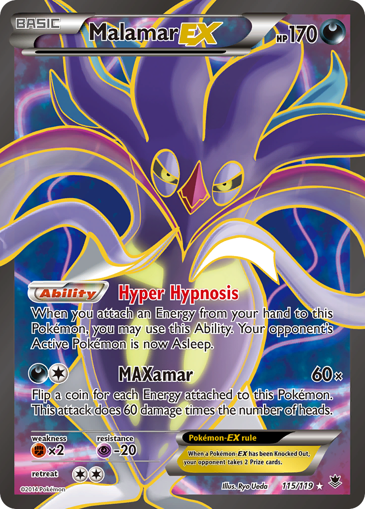 Malamar EX (115/119) [XY: Phantom Forces] | Arkham Games and Comics