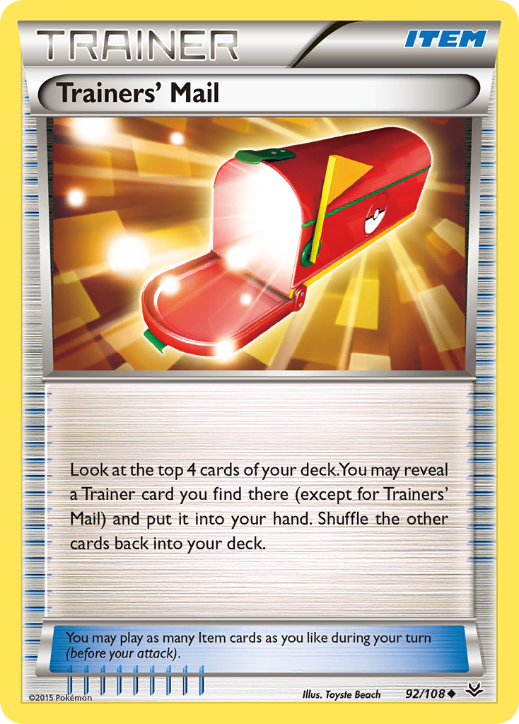 Trainers' Mail (92/108) [XY: Roaring Skies] | Arkham Games and Comics