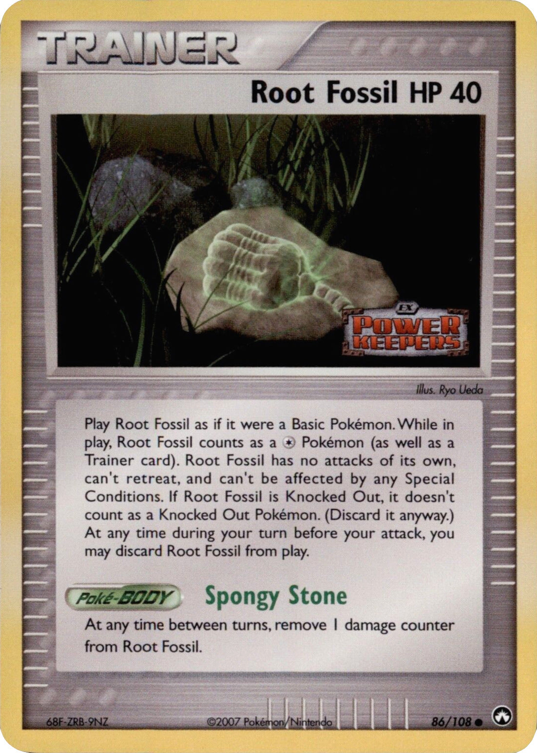 Root Fossil (86/108) (Stamped) [EX: Power Keepers] | Arkham Games and Comics