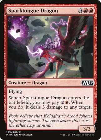 Sparktongue Dragon [Core Set 2019] | Arkham Games and Comics