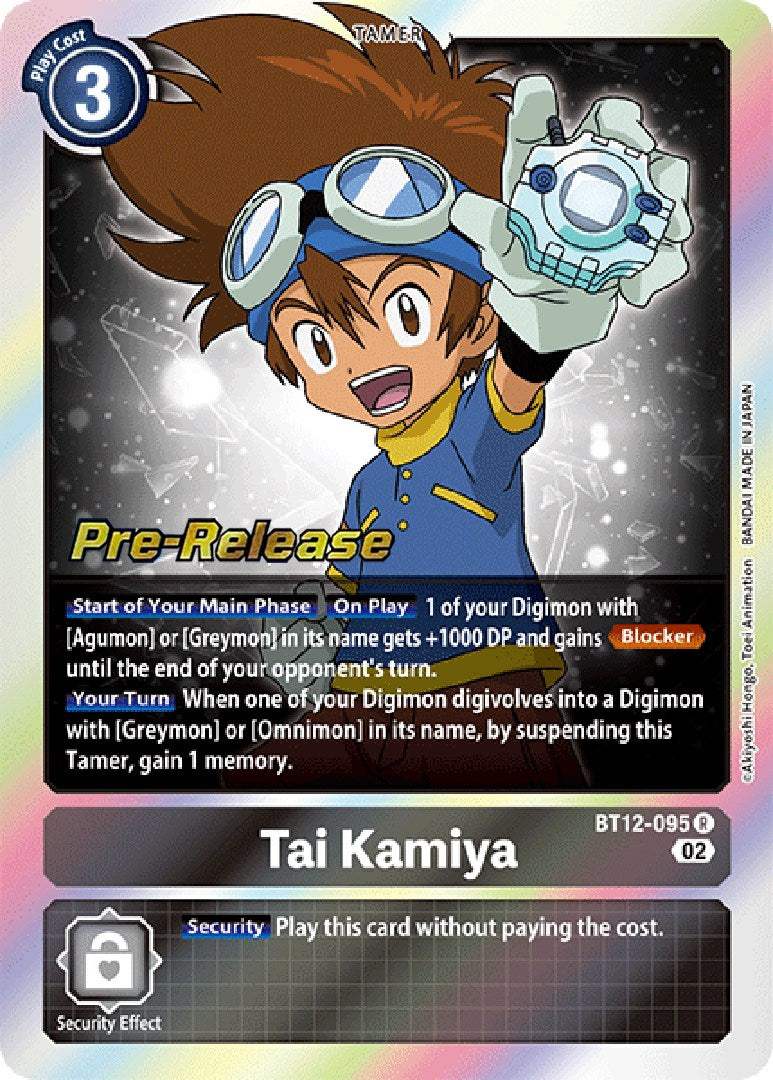 Tai Kamiya [BT12-095] [Across Time Pre-Release Cards] | Arkham Games and Comics