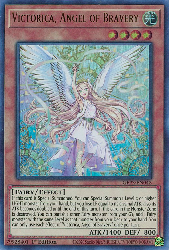 Victorica, Angel of Bravery [GFP2-EN042] Ultra Rare | Arkham Games and Comics