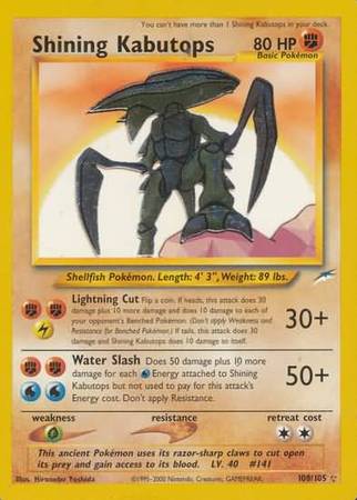 Shining Kabutops (108/105) [Neo Destiny Unlimited] | Arkham Games and Comics