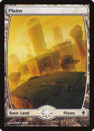 Plains (230) - Full Art [Zendikar] | Arkham Games and Comics