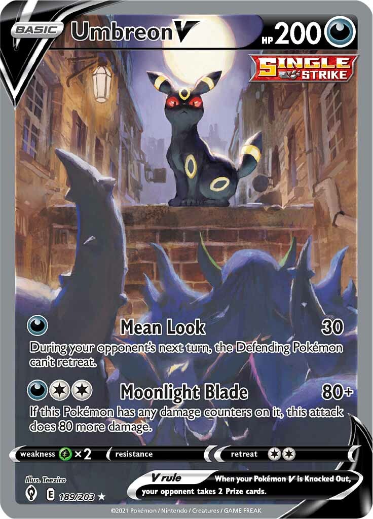 Umbreon V (189/203) [Sword & Shield: Evolving Skies] | Arkham Games and Comics