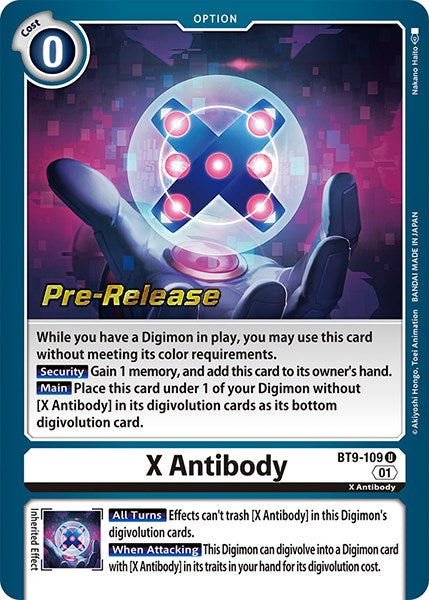 X Antibody [BT9-109] [X Record Pre-Release Promos] | Arkham Games and Comics