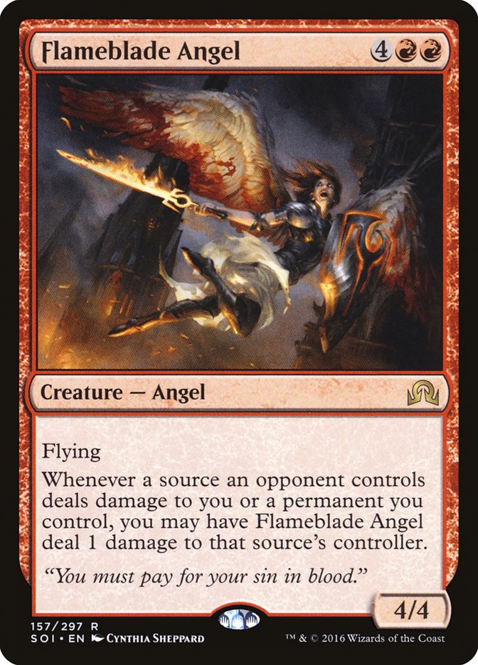 Flameblade Angel [Shadows over Innistrad] | Arkham Games and Comics