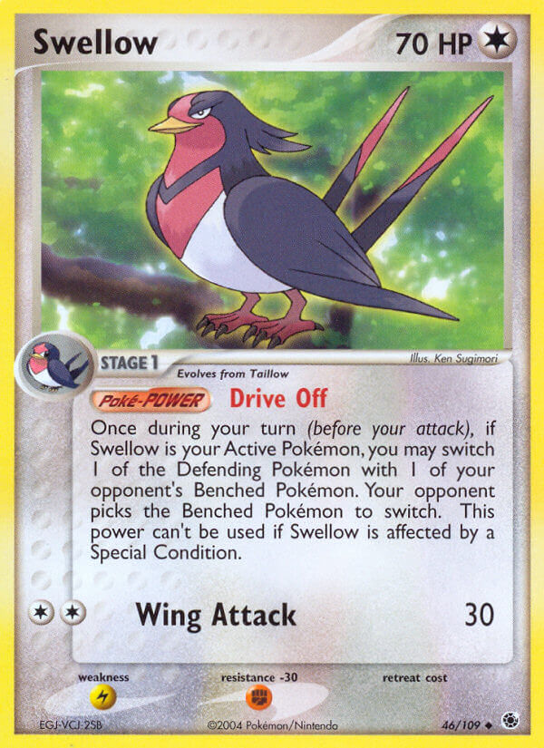 Swellow (46/109) [EX: Battle Stadium] | Arkham Games and Comics