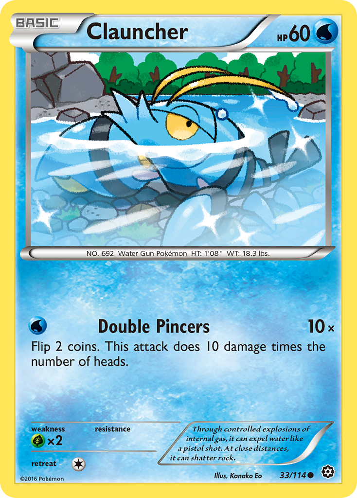 Clauncher (33/114) [XY: Steam Siege] | Arkham Games and Comics