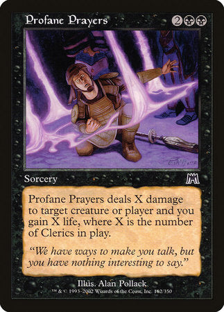 Profane Prayers [Onslaught] | Arkham Games and Comics