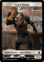 Alien Rhino // Cyberman Double-Sided Token [Doctor Who Tokens] | Arkham Games and Comics