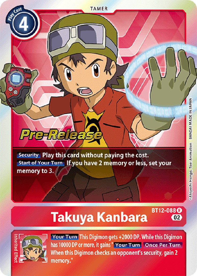 Takuya Kanbara [BT12-088] [Across Time Pre-Release Cards] | Arkham Games and Comics