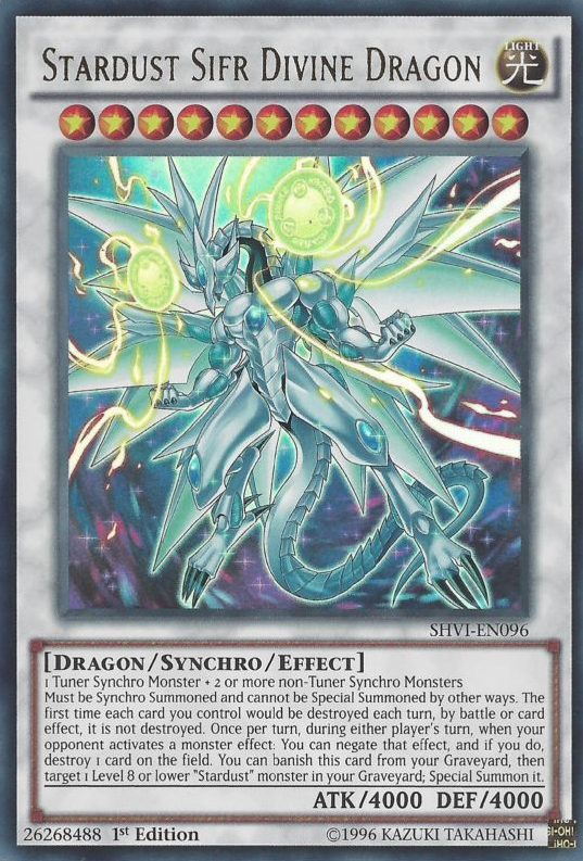 Stardust Sifr Divine Dragon [SHVI-EN096] Ultra Rare | Arkham Games and Comics