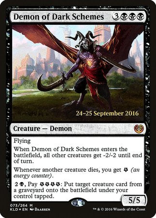 Demon of Dark Schemes [Kaladesh Promos] | Arkham Games and Comics