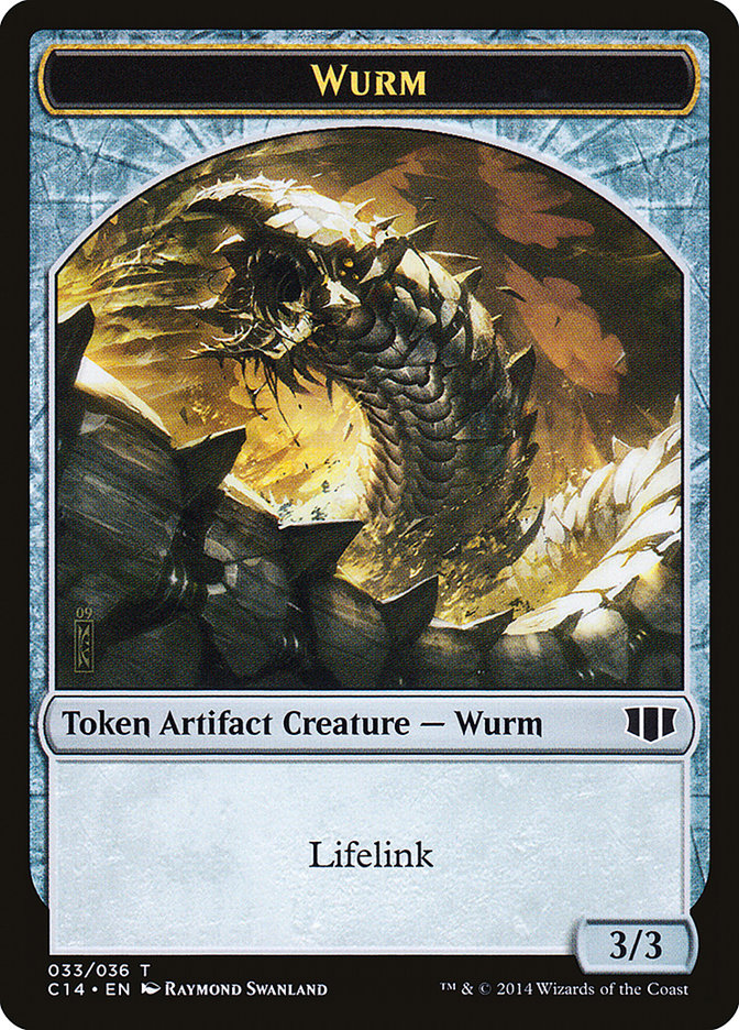 Wurm (033/036) // Goat Double-sided Token [Commander 2014 Tokens] | Arkham Games and Comics