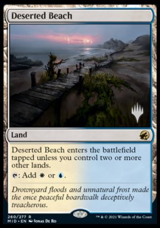 Deserted Beach (Promo Pack) [Innistrad: Midnight Hunt Promos] | Arkham Games and Comics