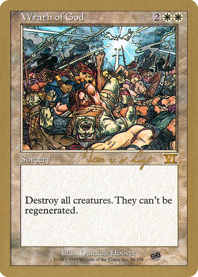 Wrath of God (Tom van de Logt) (SB) [World Championship Decks 2000] | Arkham Games and Comics