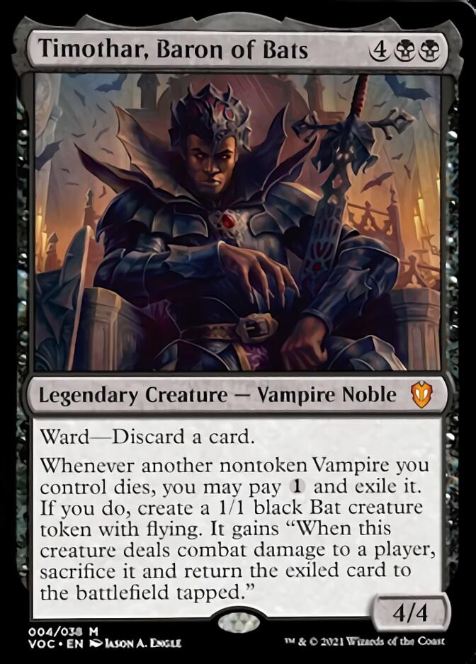 Timothar, Baron of Bats [Innistrad: Crimson Vow Commander] | Arkham Games and Comics