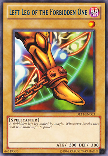 Left Leg of the Forbidden One (Blue) [DL11-EN003] Rare | Arkham Games and Comics