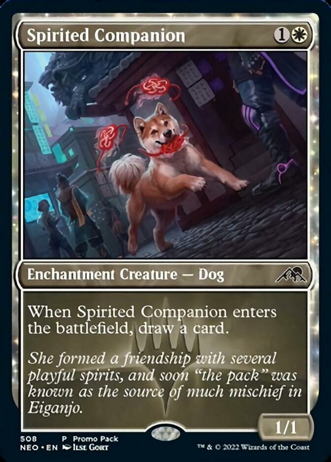 Spirited Companion (Promo Pack) [Kamigawa: Neon Dynasty Promos] | Arkham Games and Comics