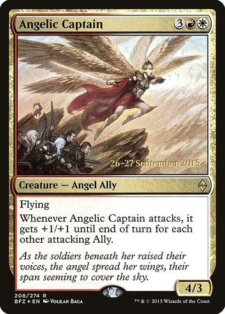 Angelic Captain [Battle for Zendikar Promos] | Arkham Games and Comics