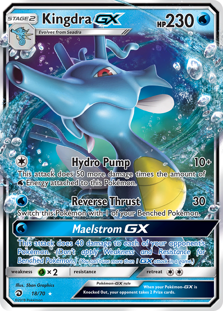 Kingdra GX (18/70) [Sun & Moon: Dragon Majesty] | Arkham Games and Comics