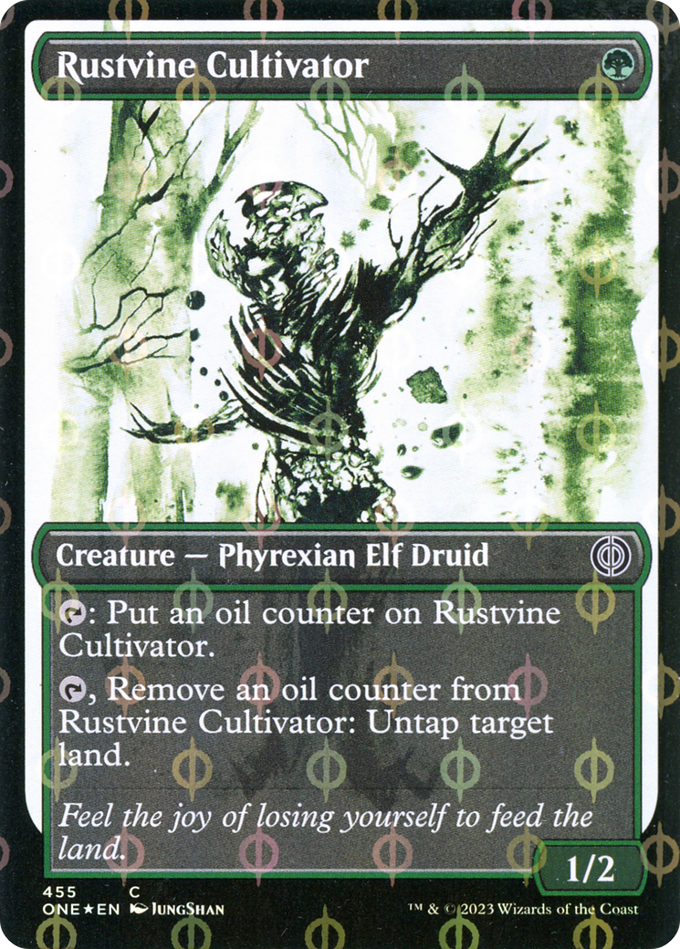 Rustvine Cultivator (Showcase Ichor Step-and-Compleat Foil) [Phyrexia: All Will Be One] | Arkham Games and Comics