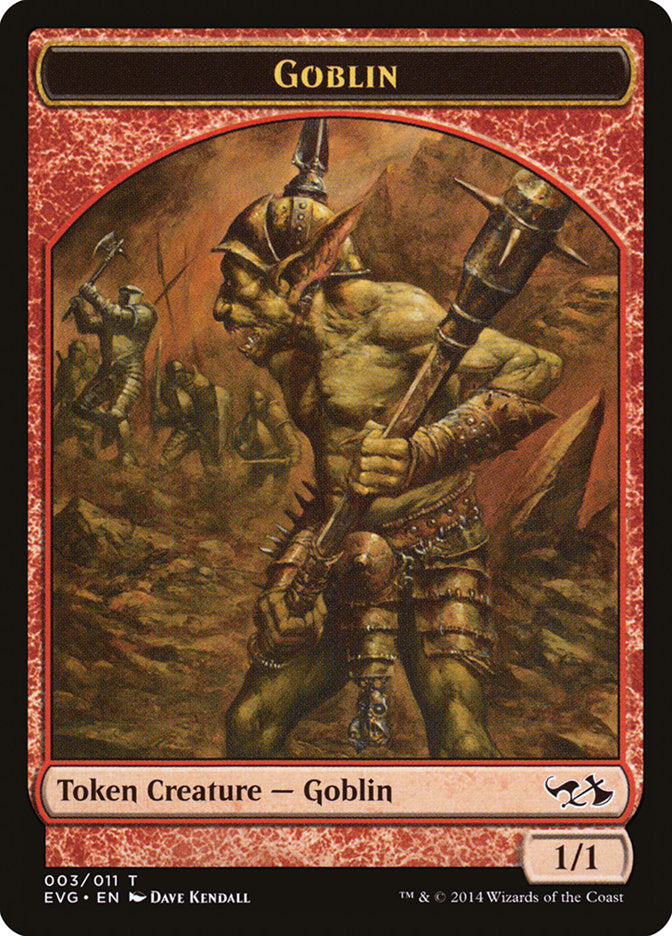 Goblin Token (Elves vs. Goblins) [Duel Decks Anthology Tokens] | Arkham Games and Comics