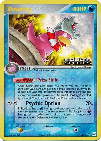 Slowking (28/113) (Stamped) [EX: Delta Species] | Arkham Games and Comics